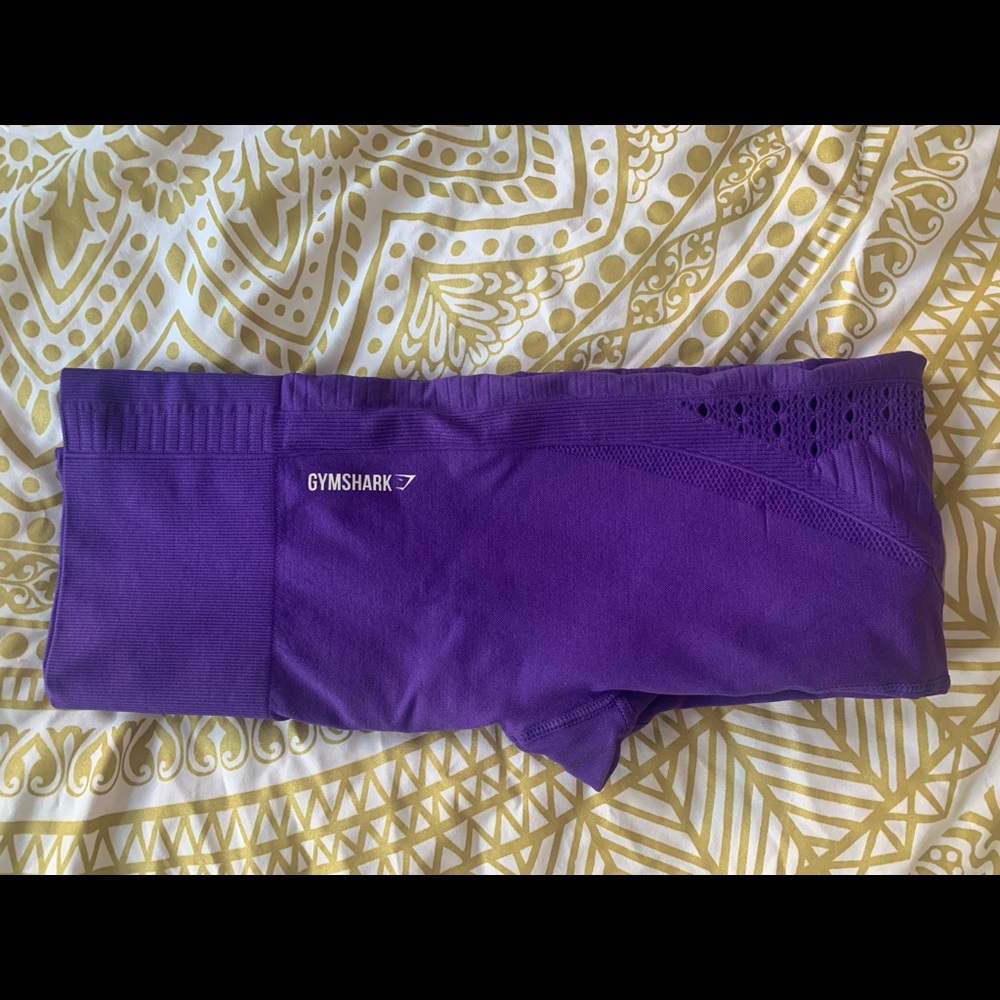 Purple Gym Shark Cut Out Legging